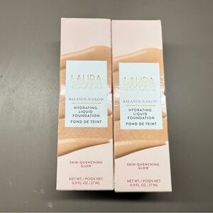New 2X Laura Geller New York Balance-n-glow Illuminating Liquid Foundation, Fair